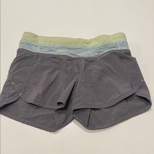 Ivivva by Lululemon Gray and Green Athletic Shorts